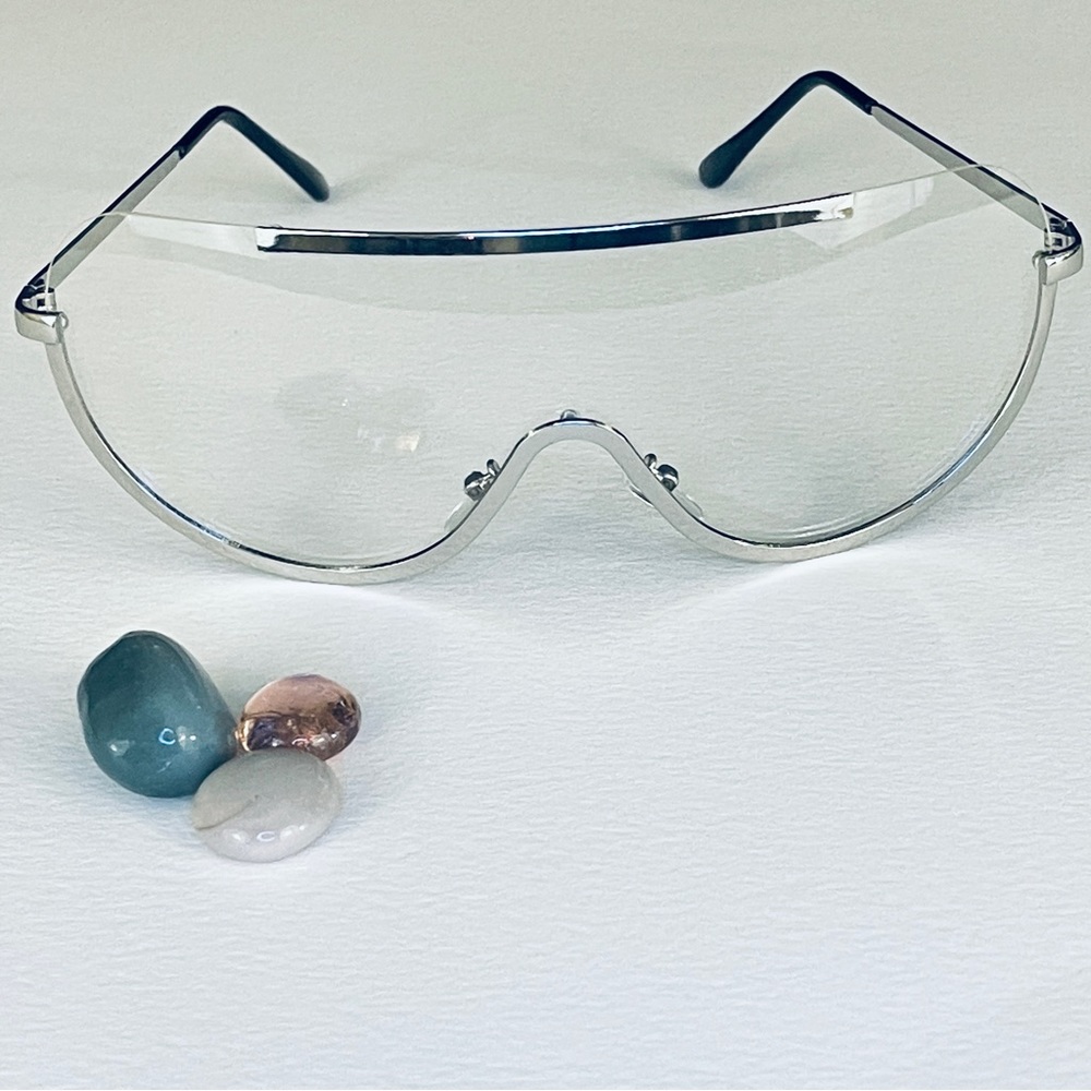 Retro Clear Shield Sunglasses